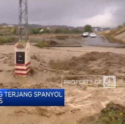 Video: Banjir Bandang Terjang Spanyol 95 Orang Tewas