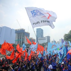 200 Ribu Buruh Kumpul di Monas Rayakan May Day, Ini Titik Rawan Macet