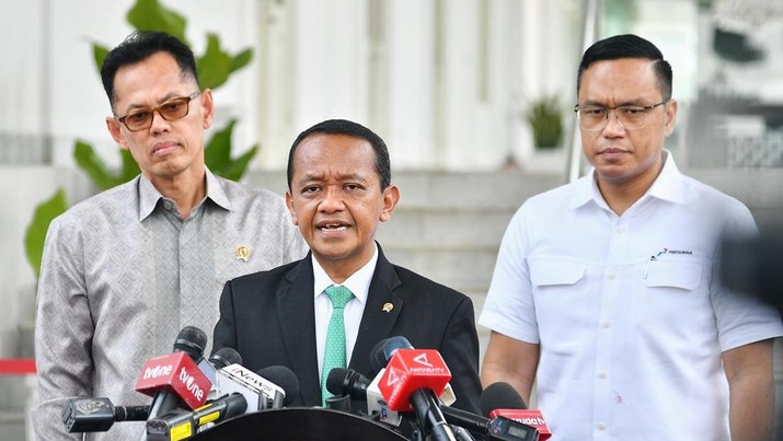 Keterangan pers Menteri Energi dan Sumber Daya Mineral (ESDM) Bahlil Lahadalia, Kompleks Istana Kepresidenan Jakarta, 31 Oktober 2024. (Dok: Biro Pers Istana Presiden)