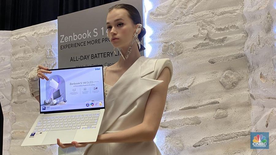 Peluncuran Asus Zenbook S14 OLED, di Jakarta, Kamis (31/10/2024). (CNBC Indonesia/Novina Putri Bestari)