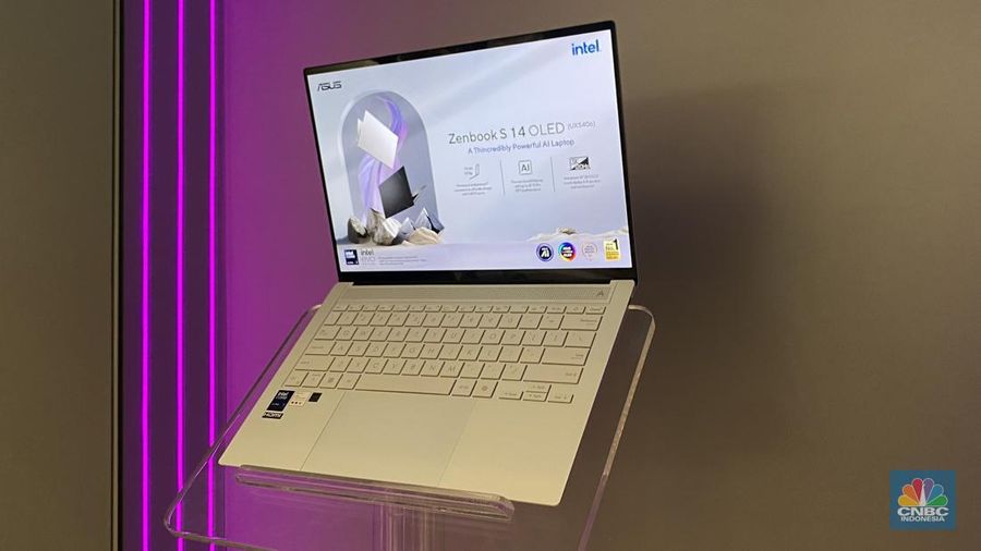 Peluncuran Asus Zenbook S14 OLED, di Jakarta, Kamis (31/10/2024). (CNBC Indonesia/Novina Putri Bestari)