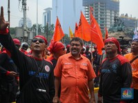 Gaya 2 Bos Besar Buruh Turun Gunung Kawal Demo Besar-besaran
