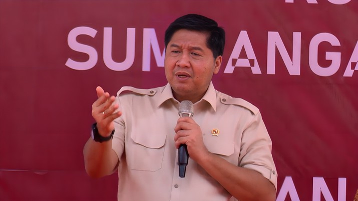 Menteri Perumahan dan Kawasan Pemukiman (PKP) Maruarar Sirait meresmikan pembangunan program perumahan 3 juta rumah Presiden Prabowo Subianto. (CNBC Indonesia TV)
