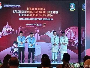 Debat Pilgub Kepri: Ini Pakaian yang Dikenakan 2 Paslon