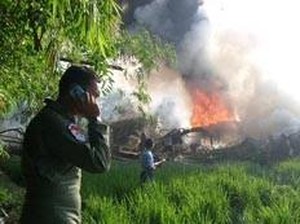Tragedi Pesawat Hercules Meledak Lalu Jatuh di Magetan Tewaskan 102 Orang