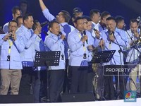 Prabowo Minta Wiranto Hingga AHY Nyanyi di Hadapan Ribuan Relawan GSN