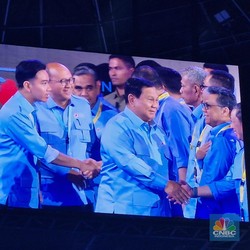 Deklarasikan GSN, Prabowo Didampingi Gibran