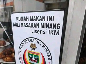Netizen Anggap Rasis RM Padang Stiker Lisensi IKM, Ini Kata Sekjen IKM