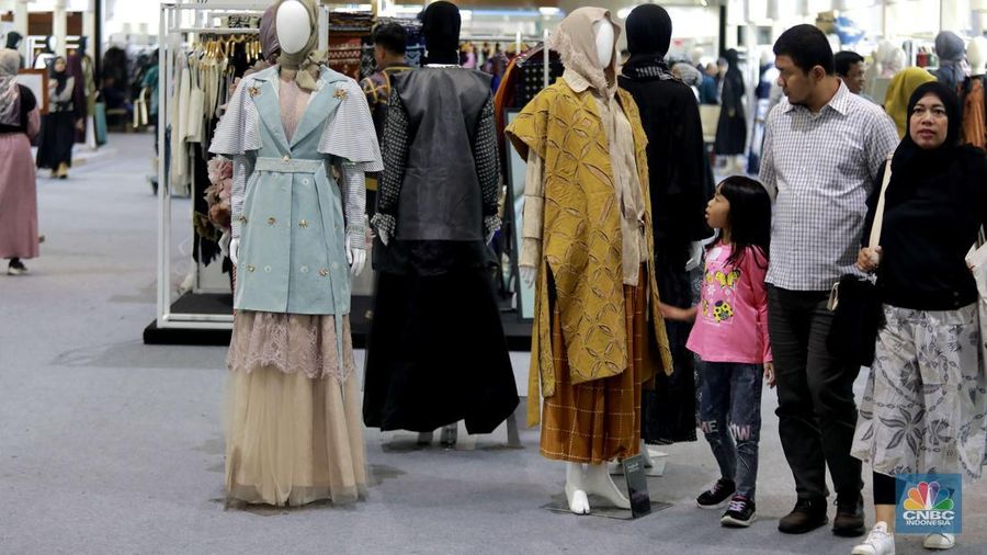 Indonesia Sharia Economic Festival atau ISEF 2024 di Jakarta Convention, Minggu, 3/11. (CNBC Indonesia/Muhamad Sabki)