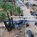 Video: Penampakan Mobil Berserakan Usai Terbawa Banjir di Spanyol