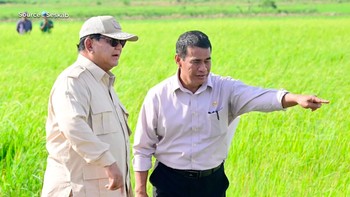 Video: Kunker Perdana, Prabowo Tinjau Lumbung Pangan di Merauke
