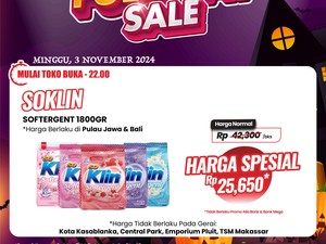 Beli Detergen di Transmart Full Day Sale Diobral Murah Cuma Rp 25 Ribuan