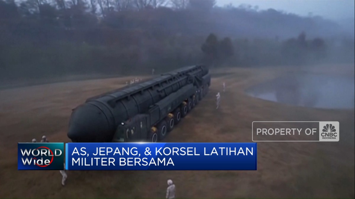 Ketegangan Memuncak: Korut Luncurkan Rudal Balistik Sementara AS dan Korsel Gelar Latihan Militer Bersama
