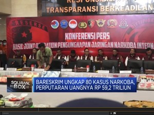 Video: Bareskrim Ungkap 80 Kasus Narkoba, Perputaran Uangnya Rp 59,2 T