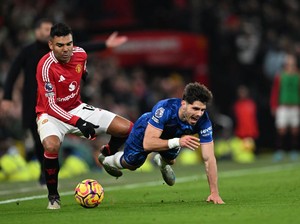 Viral Casemiro Bentak-bentak Garnacho di Laga MU Vs Chelsea