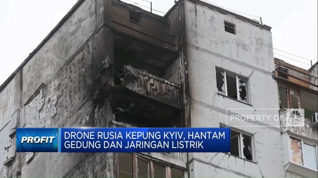 Video: Kyiv Diserang Drone Rusia, Gedung dan Jaringan Listrik Rusak