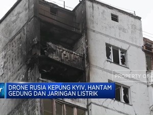 Video: Kyiv Diserang Drone Rusia, Gedung dan Jaringan Listrik Rusak