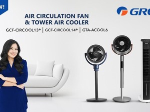 Gree Air Circulation Fan & Tower Air Cooler 6L Dibalut Teknologi Canggih