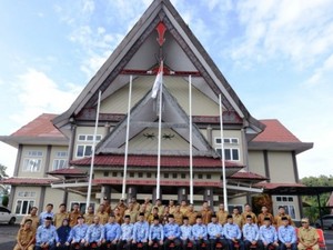 Pemkab Pakpak Bharat Habiskan Rp 6,1 M Bangun Gedung Balai Budaya Rumah Adat