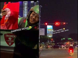Kelamaan Nunggu Lampu Merah, Pengendara Bisa Pesan Makanan via Ojol
