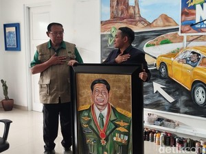 Naufal Abshar Beri Hadiah Lukisan, SBY: Old Soldier Never Dies