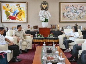 Menhan Sambangi Kantor Sri Mulyani, Bahas Alutsista hingga SDM