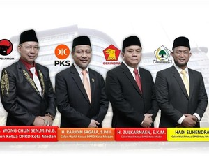Daftar Harta Kekayaan 4 Pimpinan DPRD Medan Periode 2024-2029