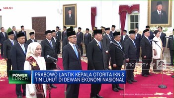 Video: Prabowo Lantik Kepala Otorita IKN & Tim Luhut di DEN