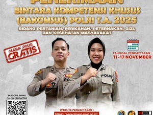 Pendaftaran Bintara Polri Bakomsus, Cek Syarat dan Jadwal Pendaftaran!
