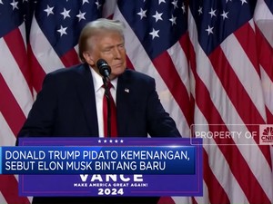  Trump Pidato Kemenangan, Sebut Elon Musk Bintang Baru