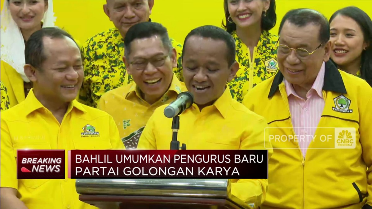 Bahlil Perkenalkan Pengurus Baru Golkar: Jokowi Tak Masuk Daftar!