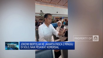 Video: Rindu Cucu, Jokowi ke Jakarta Naik Pesawat Komersial