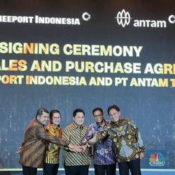 Sah! Antam Borong 30 Ton Emas dari Pabrik Raksasa Freeport