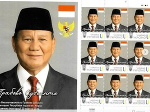 Ukraina Terbitkan Prangko Edisi Presiden Prabowo Subianto, Ini Wujudnya