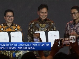  Freeport Sokong Biji Emas ke Antam, Dukung Hilirisasi Emas