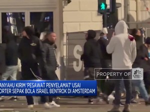 Video: Suporter Sepak Bola Israel Bentrok di Amsterdam