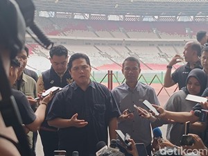 Jelang Indonesia Vs Jepang, Ketum PSSI Tinjau Lapangan SUGBK