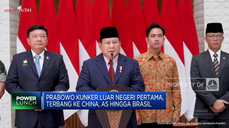 Prabowo Kunker Luar Negeri Pertama, Terbang ke China, AS Hingga Brasil
