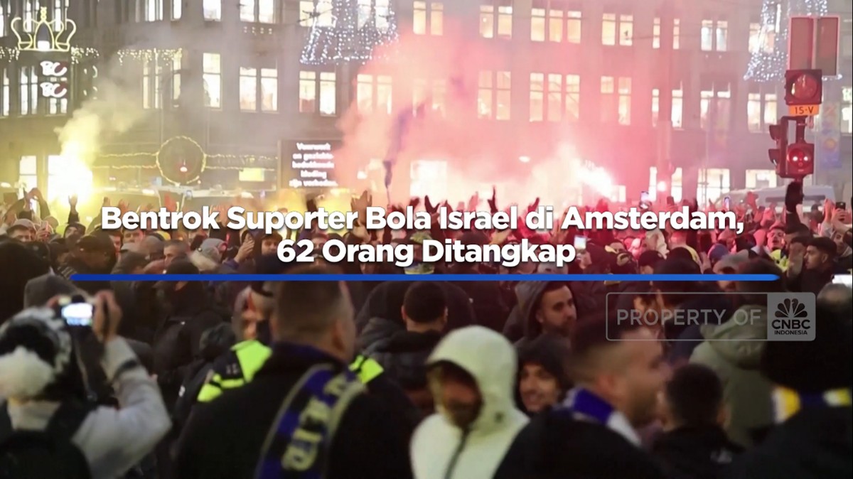 Kerusuhan Suporter Israel di Amsterdam: 62 Tersangka Ditangkap dalam Aksi Bentrok!