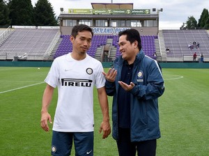 Indonesia Vs Jepang: Reuni Erick Thohir dengan Yuto Nagatomo