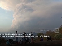 Video: Gunung Lewotobi Laki-Laki Meletus Lagi, Muntahkan Abu Panas 9KM