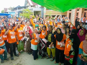 INIMI Kampanye di Sangkarrang Makassar, Janji Tingkatkan Infrastruktur Pulau