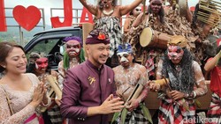 Wamen Kebudayaan Giring Ganesha Hadiri Subak Spirit Festival di Jatiluwih
