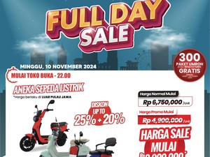 Beli Sepeda Listrik Hemat hingga Rp 2,7 Jutaan di Transmart Full Day Sale