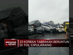 23 Korban Tabrakan Beruntun di Tol Cipularang, 1 Tewas & 22 Luka-Luka