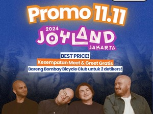 Termurah! Promo 11.11 Joyland Festival Gratis Meet and Greet Bareng Bombay Bicycle Club