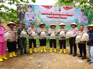 Polda Jateng Luncurkan Program Swasembada Pangan di Momen Hari Pahlawan