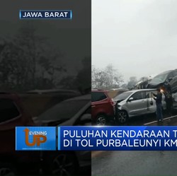 Video: Puluhan Kendaraan Tabrakan Beruntun di Tol Purbaleunyi KM 92