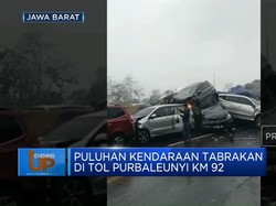 Video: Puluhan Kendaraan Tabrakan Beruntun di Tol Purbaleunyi KM 92