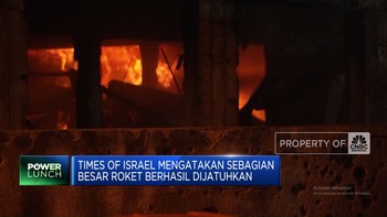 Video: 200 Roket Serang Israel Hingga Timbulkan Kebakaran